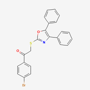 1-(4-Bromophenyl)-2-[(4,5-diphenyl-1,3-oxazol-2-yl)sulfanyl]ethanone