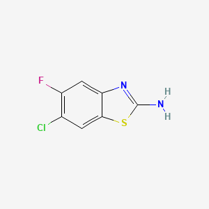 molecular formula C7H4ClFN2S B2548148 6-Chloro-5-fluorobenzo[d]thiazol-2-amine CAS No. 634909-27-6