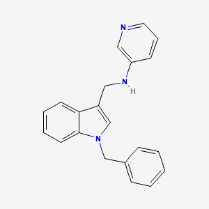 N-[(1-benzylindol-3-yl)methyl]pyridin-3-amine