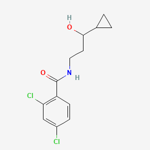 molecular formula C13H15Cl2NO2 B2548169 N-(3-ciclopropil-3-hidroxopropil)-2,4-diclorobenzamida CAS No. 1396880-80-0