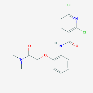 2,6-dichloro-N-{2-[(dimethylcarbamoyl)methoxy]-4-methylphenyl}pyridine-3-carboxamide