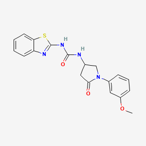 1-(Benzo[d]thiazol-2-yl)-3-(1-(3-methoxyphenyl)-5-oxopyrrolidin-3-yl)urea