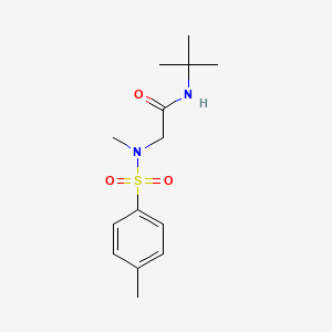 molecular formula C14H22N2O3S B2548180 N-叔丁基-2-[甲基-(4-甲苯基)磺酰氨基]乙酰胺 CAS No. 428828-86-8