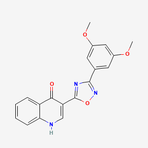 3-(3-(3,5-dimethoxyphenyl)-1,2,4-oxadiazol-5-yl)quinolin-4(1H)-one