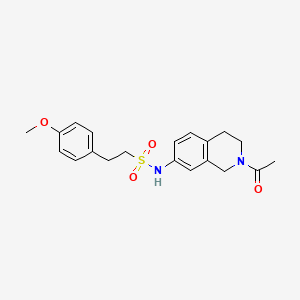 N-(2-acetyl-1,2,3,4-tetrahydroisoquinolin-7-yl)-2-(4-methoxyphenyl)ethanesulfonamide