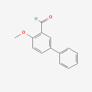 molecular formula C14H12O2 B2548194 4-Metoxi-bifenil-3-carbaldehído CAS No. 89536-71-0