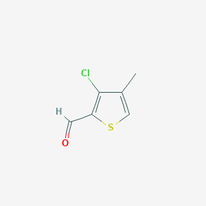 molecular formula C6H5ClOS B2548201 3-氯-4-甲基噻吩-2-甲醛 CAS No. 1258283-00-9