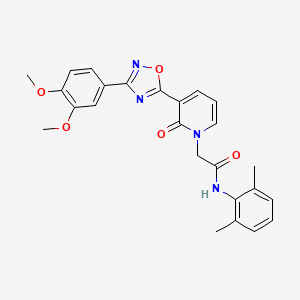 2-[3-[3-(3,4-dimethoxyphenyl)-1,2,4-oxadiazol-5-yl]-2-oxopyridin-1(2H)-yl]-N-(2,6-dimethylphenyl)acetamide
