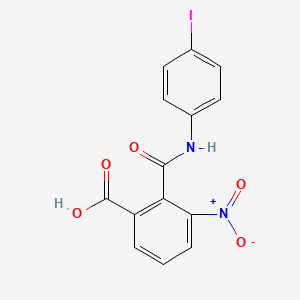 molecular formula C14H9IN2O5 B2548228 2-[(4-Iodophenyl)carbamoyl]-3-nitrobenzoic acid CAS No. 412965-96-9