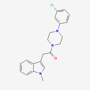 1-(4-(3-chlorophenyl)piperazin-1-yl)-2-(1-methyl-1H-indol-3-yl)ethanone