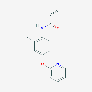 molecular formula C15H14N2O2 B2548239 N-(2-Methyl-4-pyridin-2-yloxyphenyl)prop-2-enamide CAS No. 2361640-97-1