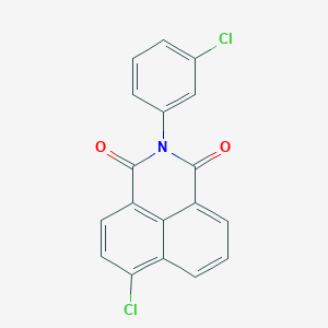 molecular formula C18H9Cl2NO2 B254825 6-chloro-2-(3-chlorophenyl)-1H-benzo[de]isoquinoline-1,3(2H)-dione 