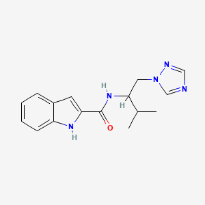 N-(3-methyl-1-(1H-1,2,4-triazol-1-yl)butan-2-yl)-1H-indole-2-carboxamide