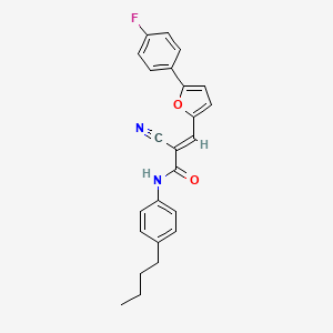 (E)-N-(4-butylphenyl)-2-cyano-3-[5-(4-fluorophenyl)furan-2-yl]prop-2-enamide