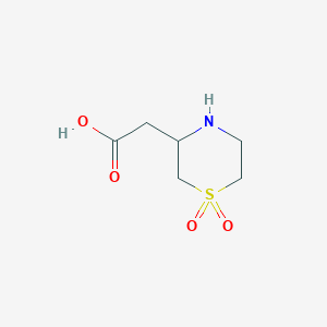 2-(1,1-Dioxo-1lambda6-thiomorpholin-3-yl)acetic acid