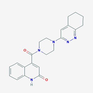 (2-Hydroxyquinolin-4-yl)(4-(5,6,7,8-tetrahydrocinnolin-3-yl)piperazin-1-yl)methanone
