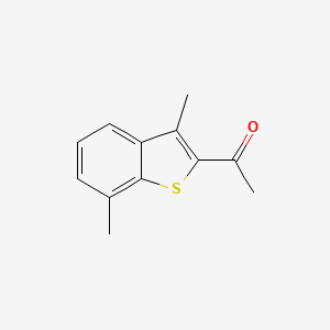 2-Acetyl-3,7-dimethylbenzo(b)thiophene