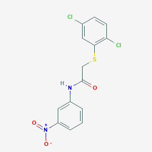molecular formula C14H10Cl2N2O3S B2548261 2-((2,5-dichlorophenyl)thio)-N-(3-nitrophenyl)acetamide CAS No. 327074-89-5