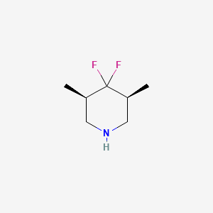 molecular formula C7H13F2N B2548266 (3S,5R)-4,4-difluoro-3,5-dimethylpiperidine CAS No. 2059963-66-3
