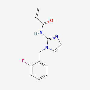 N-[1-[(2-Fluorophenyl)methyl]imidazol-2-yl]prop-2-enamide