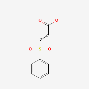molecular formula C10H10O4S B2548274 Methyl 3-phenylsulfonyl-2-propenoate CAS No. 1865-13-0