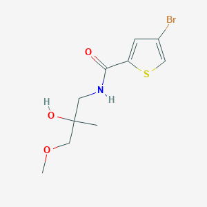 molecular formula C10H14BrNO3S B2548305 4-bromo-N-(2-hydroxy-3-methoxy-2-methylpropyl)thiophene-2-carboxamide CAS No. 1798489-32-3