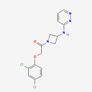 2-(2,4-Dichlorophenoxy)-1-{3-[(pyridazin-3-yl)amino]azetidin-1-yl}ethan-1-one