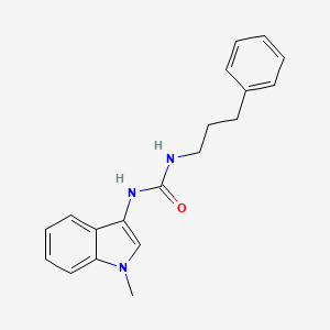 molecular formula C19H21N3O B2548314 1-(1-methyl-1H-indol-3-yl)-3-(3-phenylpropyl)urea CAS No. 899990-45-5
