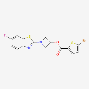 1-(6-Fluorobenzo[d]thiazol-2-yl)azetidin-3-yl 5-bromothiophene-2-carboxylate