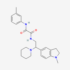 N1-(2-(1-methylindolin-5-yl)-2-(piperidin-1-yl)ethyl)-N2-(m-tolyl)oxalamide