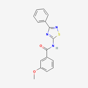 3-methoxy-N-(3-phenyl-1,2,4-thiadiazol-5-yl)benzamide