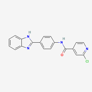 N-[4-(1H-1,3-benzodiazol-2-yl)phenyl]-2-chloropyridine-4-carboxamide