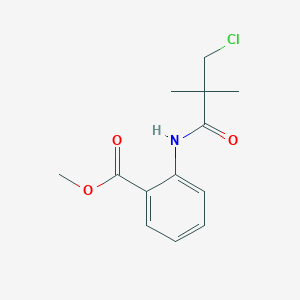 molecular formula C13H16ClNO3 B2548381 Methyl 2-(3-chloro-2,2-dimethylpropanamido)benzoate CAS No. 339100-86-6