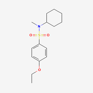 molecular formula C15H23NO3S B2548386 N-环己基-4-乙氧基-N-甲基苯磺酰胺 CAS No. 691380-87-7