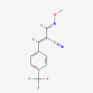 2-[(Methoxyimino)methyl]-3-[4-(trifluoromethyl)phenyl]acrylonitrile