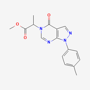 methyl 2-(4-oxo-1-(p-tolyl)-1H-pyrazolo[3,4-d]pyrimidin-5(4H)-yl)propanoate