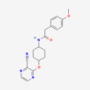 N-((1r,4r)-4-((3-cyanopyrazin-2-yl)oxy)cyclohexyl)-2-(4-methoxyphenyl)acetamide