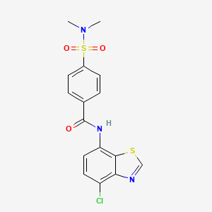 N-(4-chlorobenzo[d]thiazol-7-yl)-4-(N,N-dimethylsulfamoyl)benzamide