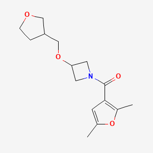 (2,5-Dimethylfuran-3-yl)(3-((tetrahydrofuran-3-yl)methoxy)azetidin-1-yl)methanone
