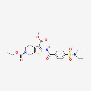 6-ethyl 3-methyl 2-(4-(N,N-diethylsulfamoyl)benzamido)-4,5-dihydrothieno[2,3-c]pyridine-3,6(7H)-dicarboxylate