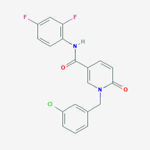 1-[(3-chlorophenyl)methyl]-N-(2,4-difluorophenyl)-6-oxopyridine-3-carboxamide