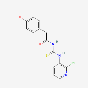 N-[(2-chloropyridin-3-yl)carbamothioyl]-2-(4-methoxyphenyl)acetamide