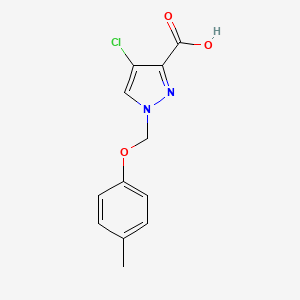4-chloro-1-[(4-methylphenoxy)methyl]-1H-pyrazole-3-carboxylic acid