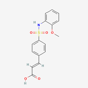 molecular formula C16H15NO5S B2548471 3-{4-[(2-Methoxyphenyl)sulfamoyl]phenyl}prop-2-enoic acid CAS No. 379729-43-8