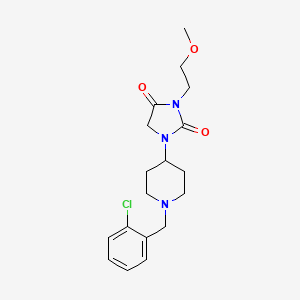 1-(1-(2-Chlorobenzyl)piperidin-4-yl)-3-(2-methoxyethyl)imidazolidine-2,4-dione
