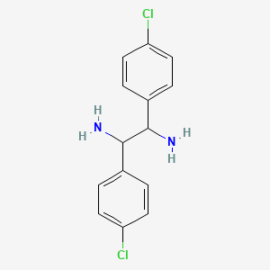 molecular formula C14H14Cl2N2 B2548476 1,2-Bis(4-chlorophenyl)ethane-1,2-diamine CAS No. 74641-30-8