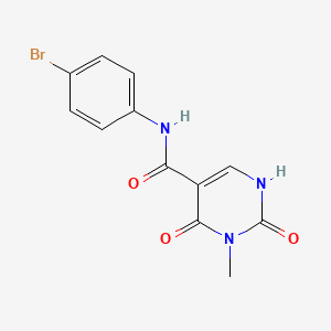 N-(4-bromophenyl)-3-methyl-2,4-dioxo-1,2,3,4-tetrahydropyrimidine-5-carboxamide