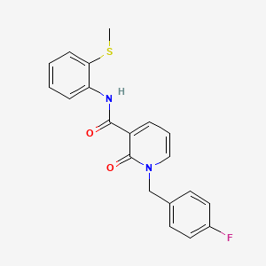 1-(4-fluorobenzyl)-N-(2-(methylthio)phenyl)-2-oxo-1,2-dihydropyridine-3-carboxamide