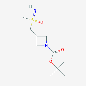 molecular formula C10H20N2O3S B2548501 叔丁基3-[(甲基磺酰亚氨基)甲基]氮杂环丁烷-1-羧酸酯 CAS No. 2305253-69-2