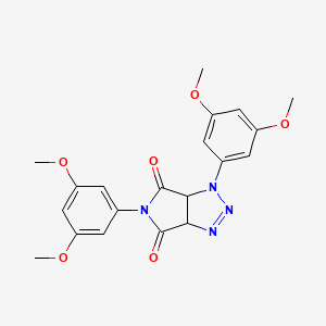 molecular formula C20H20N4O6 B2548504 1,5-bis(3,5-dimethoxyphenyl)-1,6a-dihydropyrrolo[3,4-d][1,2,3]triazole-4,6(3aH,5H)-dione CAS No. 1173043-34-9